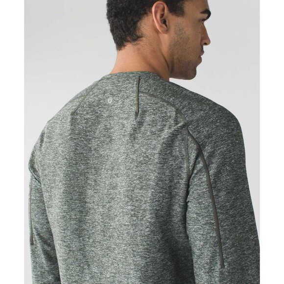 Lululemon Mens Surge Long Sleeve Henley Button Up Casual Athletic T-Shirt Jersey - Picture 6 of 11